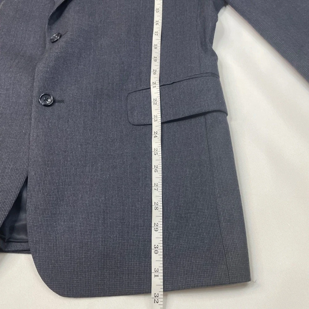 Jos. A‎ Bank Men's Dark Navy Black Wool Blend Sport Coat Blazer Suit Jacket 42R